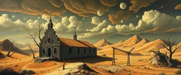 master oil painting by Escher, sodom in the style of Fallout 4