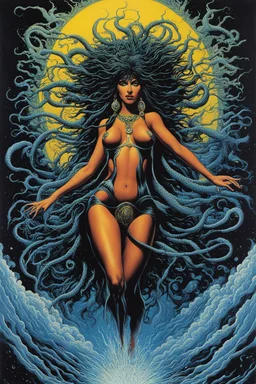 [medusa the goddess] Hydrogenesis, 1979 in Heavy Metal Magazine Vol. 2, #10 by Philippe Caza