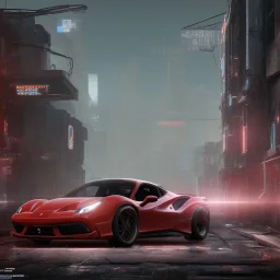 cyberpunk ferrari 488