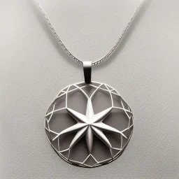 necklace with a simple, elegant design featuring a single, shimmering polyester in sea star pendant