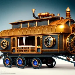 fullbody Drawing of 'sketch of steampunk Mobile House',intricate detail,andrea bonelli,Kilian Eng,Ohrai,evan lee,Aleksandr Sidelnikov,KyuYong Eom,three quarters frontal aerial view,toned colors,32k