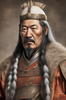 Genghis Khan y goku luchando en pompeya