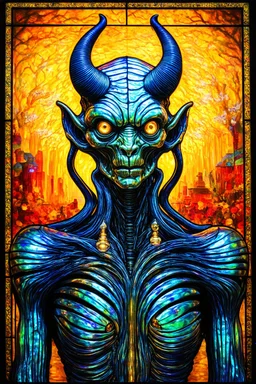 Folk devil; Hundertwasser; Giger; golden hour; iridescent; controversial; supremely detailed; stupendous