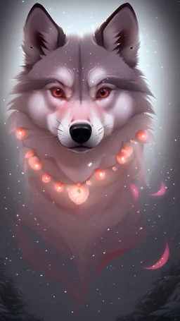 Kawaii, cute Wolf, bully, all body howling at the Moon, horror lighting with red, yellow pink and blue colors, in the night forest, Caricature, Realism, Beautiful, Delicate Shades, Lights, Intricate, CGI, Botanical Art, Animal Art, Art Decoration, Realism, 4K , Detailed drawing, Depth of field, Digital painting, Computer graphics, Raw photo, HDR