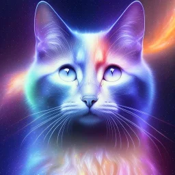 melted crayon drawing of mystical cat made of galaxy and milky way, 8k resolution, high-quality, fine-detail, ornate, baroque, muted colors, intricate, digital art, detailed matte, volumetric lighting, illustration, octane render,