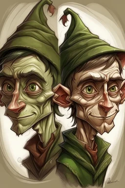 an elf, two-faced