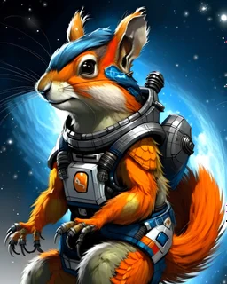 Fox Squirrel Space Pirate