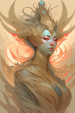 Stunnning hyperdetailed Sketch Art in the style of Peter Mohrbacher