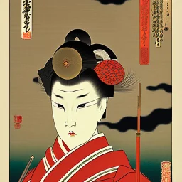 BANNERS, Ukiyo-e japanese art