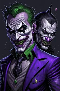 joker and batman cut grovvy art funy