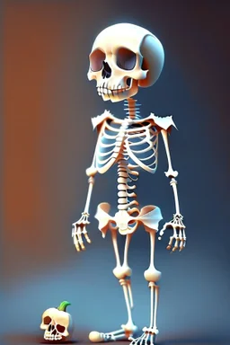 A cute halloween skeleton