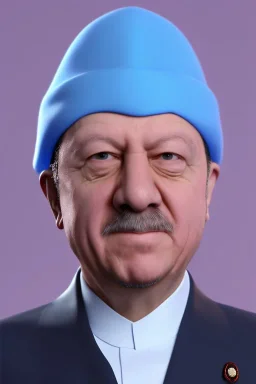 Recep Tayyip Erdogan As Papa Smurf