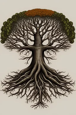 A three branches roots