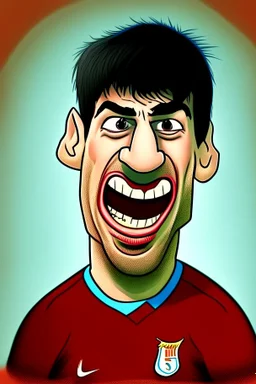 cartoonLuis Suarez Footballer