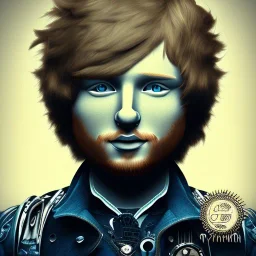 ed sheeran with brown hair, lego , steampunk