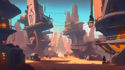 Smuggler City,stylized,4k