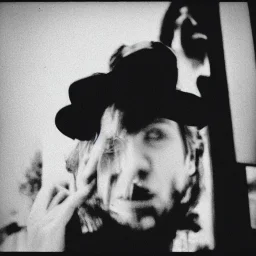 analogic self photography of a person in the style of Goya