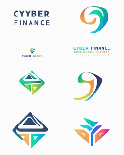 Cyber Finance logo Simple, easy and beautiful logo