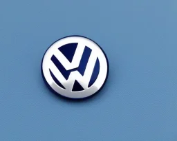 vw logo badge blue