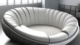 Fan shaped sofa design modern