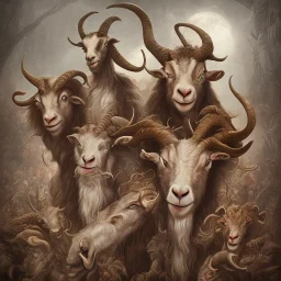 demons sacrificing goat