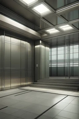 underground lift in rendering
