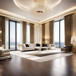 luxury room with luxury furniture ,wide floor for dancing