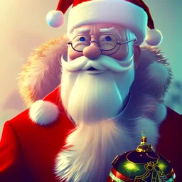  octane render, 8k, high detail, Santa , portrait, jolly, realistic