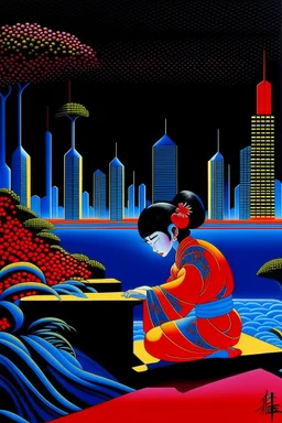 sacrifice in the style of Hiroshi Nagai