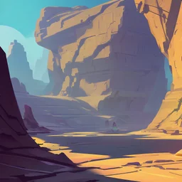 canyon scifi stylized arcane dungeons map