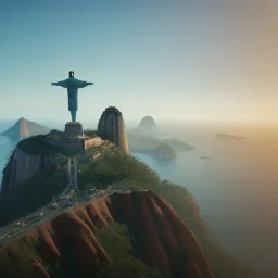 Christ the Redeemer, beautiful, nature, unreal engine 5, cinematic lighting, photorealistic, realistic, hyper detailed, 8k, octane render, cinema 4d