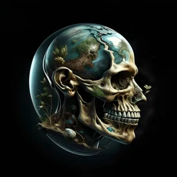 Our earth and antic human, logo art, modern, detailed, emotional, 3d