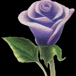 purple flower, greeting card illustration