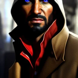 Ultra detailed fullbody Portrait in oil on canvas of Assassins creed,extremely detailed digital painting, extremely detailed face, crystal clear eyes, mystical colors ,perfectly centered image, perfect composition, rim light, beautiful lighting,masterpiece ,16k, stunning scene, raytracing, anatomically correct, in the style of Seung Eun Kim and Steve Jung and Simon Bisley and uncannyknack.