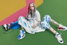 Billie Eilish, legs, photorealistic, 2k