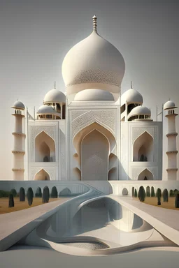Taj mahal designed by Zaha Hadid