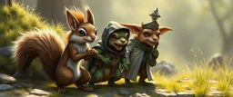 punk squirrel orc gremlin fluffy priest