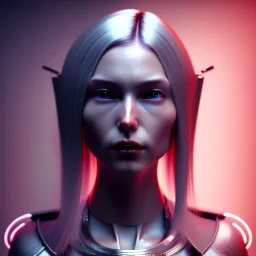 Silver hair Woman, samurai, cyberpunk, neon, highly detailed, art stations, concept art, smooth, unreal engine 5, god rays, ray tracing, RTX, nanite polygons, lumen lighting, ultra detail, volumetric lighting, 3d, finely drawn, high definition, high resolution, gradient background