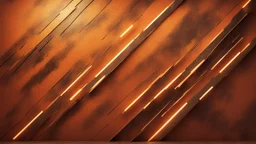 Hyper Realistic Glowing-Golden-Diagonal-Intersecting-Lines on rustic-orange wall with embers