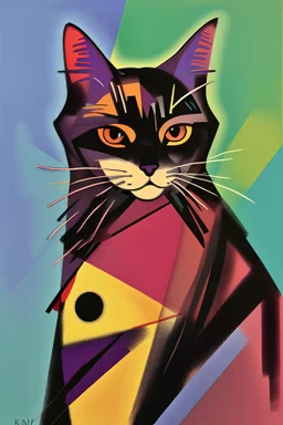 Portrait of a cat by Kandinsky