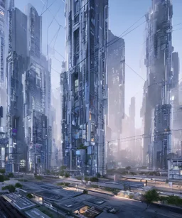  realistic NextGen cyber city buildings