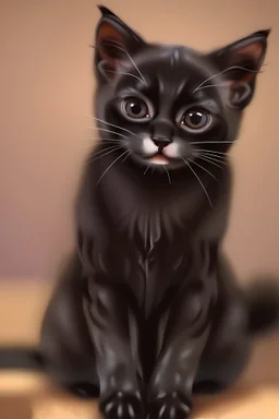 coffee black kitten