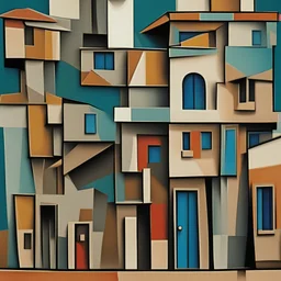 picasso style building cubism