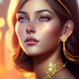 portrait of leonidas as a cute woman, city background ,4k, Highly Detailed, perfect eyes, Digital Illustration, Cinematic Lighting, Realistic, Sharp Focus, Centered, Beautifully Lit, Bioluminescent by Stanley Artgerm Lau