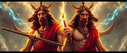 double jesus in the style of double dragon