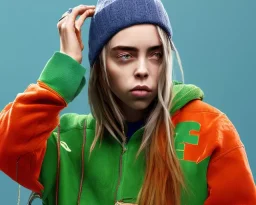 Billie Eilish, in the bathroom