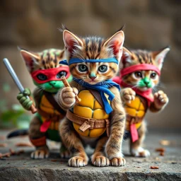 Teenage Mutant Ninja Kittens.