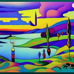 relaxing scenery by kandinsky high definition