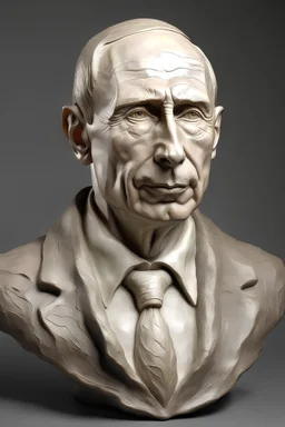 Putin as dennis hanson sculpture