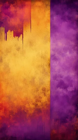 Hyper Realistic Yellow, Orange, Maroon & Purple Multicolored Grungy Retro Background